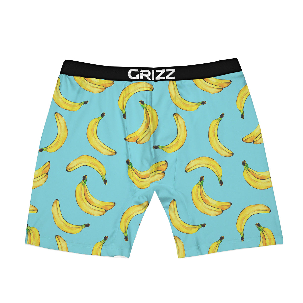 Banana Watercolor Print Pattern Boxer Briefs-grizzshop