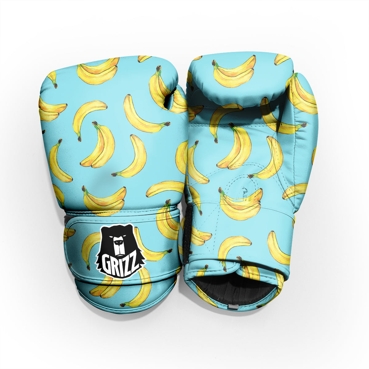 Banana Watercolor Print Pattern Pro Boxing Glove