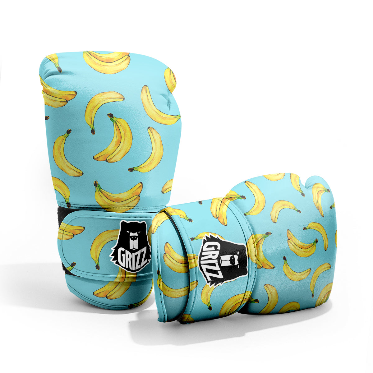 Banana Watercolor Print Pattern Pro Boxing Glove