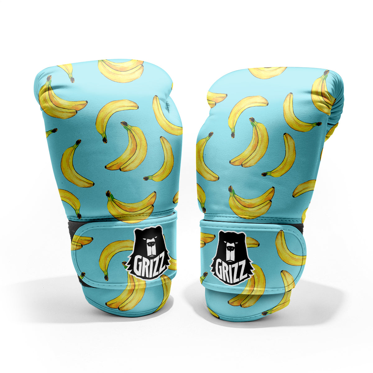 Banana Watercolor Print Pattern Pro Boxing Glove