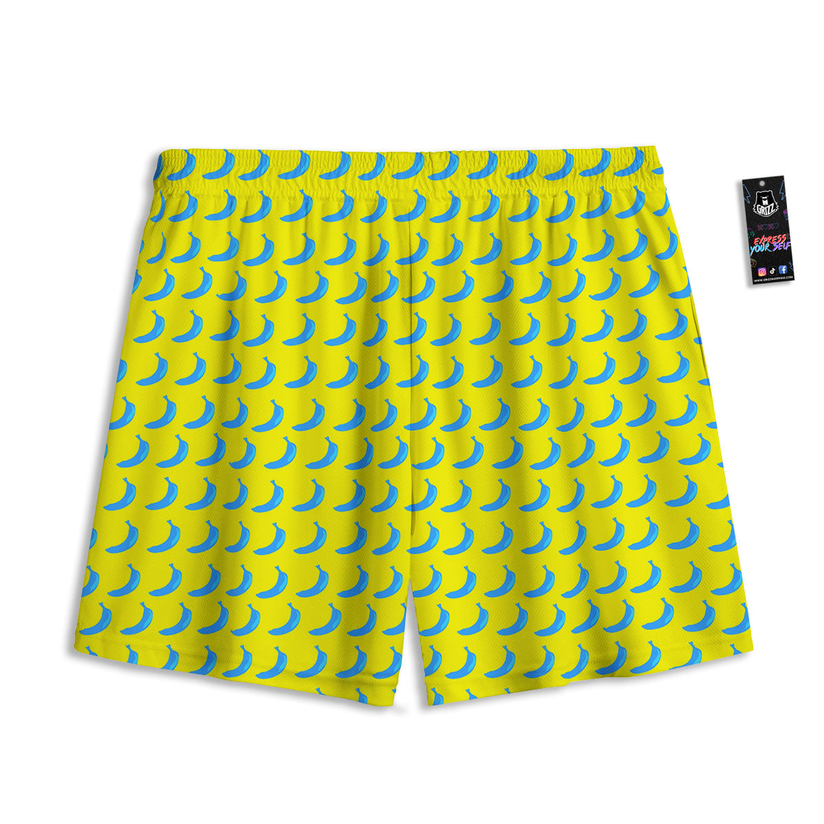 Bee Cute Cartoon Print Pattern Mesh Shorts