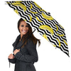 Banana Zigzag Print Pattern Umbrella-grizzshop