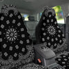 Bandana Black Paisley Print Car Seat Covers-grizzshop