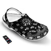 Bandana Black Paisley Print Clog-grizzshop