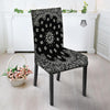 Bandana Black Paisley Print Dining Chair Slipcover-grizzshop