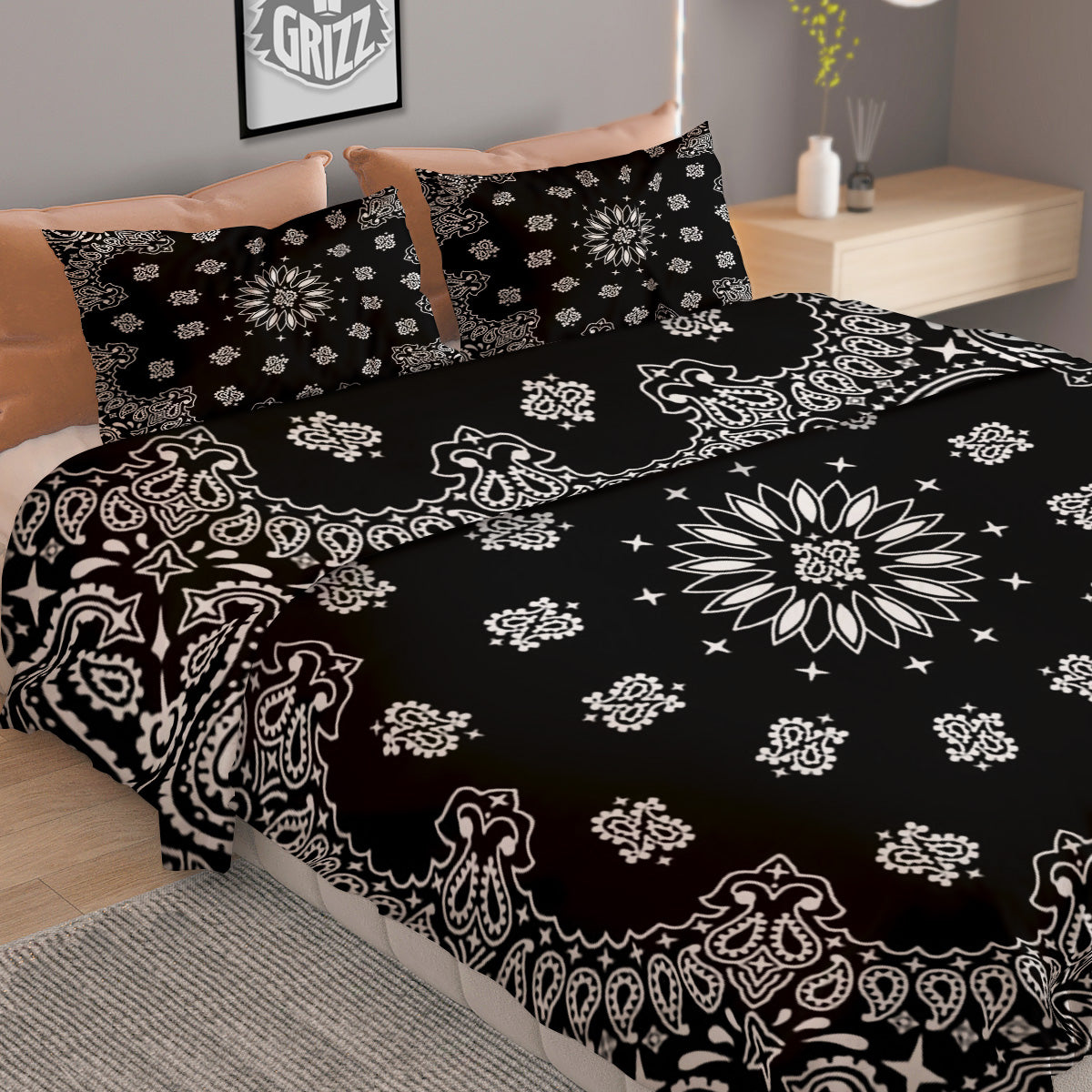 Bee Cute Honey Print Pattern Duvet Cover Bedding Set