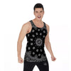 Bandana Black Paisley Print Men's Tank Top-grizzshop