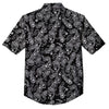 Bandana Black Paisley Print Pattern Button Up Shirt-grizzshop