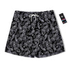 Bandana Black Paisley Print Pattern Men's Running Shorts-grizzshop