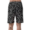 Bandana Black Paisley Print Pattern Men's Shorts-grizzshop