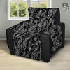 Bandana Black Paisley Print Pattern Recliner Protector-grizzshop