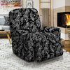 Bandana Black Paisley Print Pattern Recliner Slipcover-grizzshop