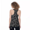 Bandana Black Paisley Print Pattern Women's Racerback Tank Top-grizzshop