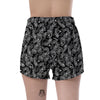 Bandana Black Paisley Print Pattern Women's Shorts-grizzshop