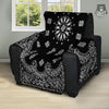 Bandana Black Paisley Print Recliner Protector-grizzshop