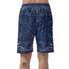 Bandana Blue Paisley Print Men's Shorts-grizzshop