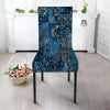 Bandana Blue Paisley Print Pattern Dining Chair Slipcover-grizzshop