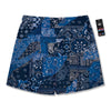 Bandana Blue Paisley Print Pattern Men's Running Shorts-grizzshop