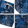 Bandana Blue Paisley Print Pattern Men's Running Shorts-grizzshop