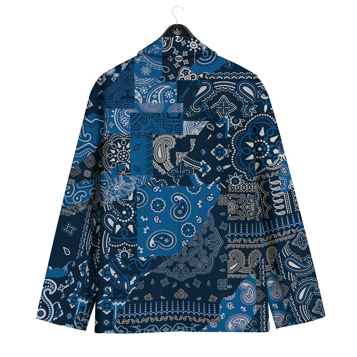 Bandana Blue Paisley Print Pattern Men's Sport Coat-grizzshop
