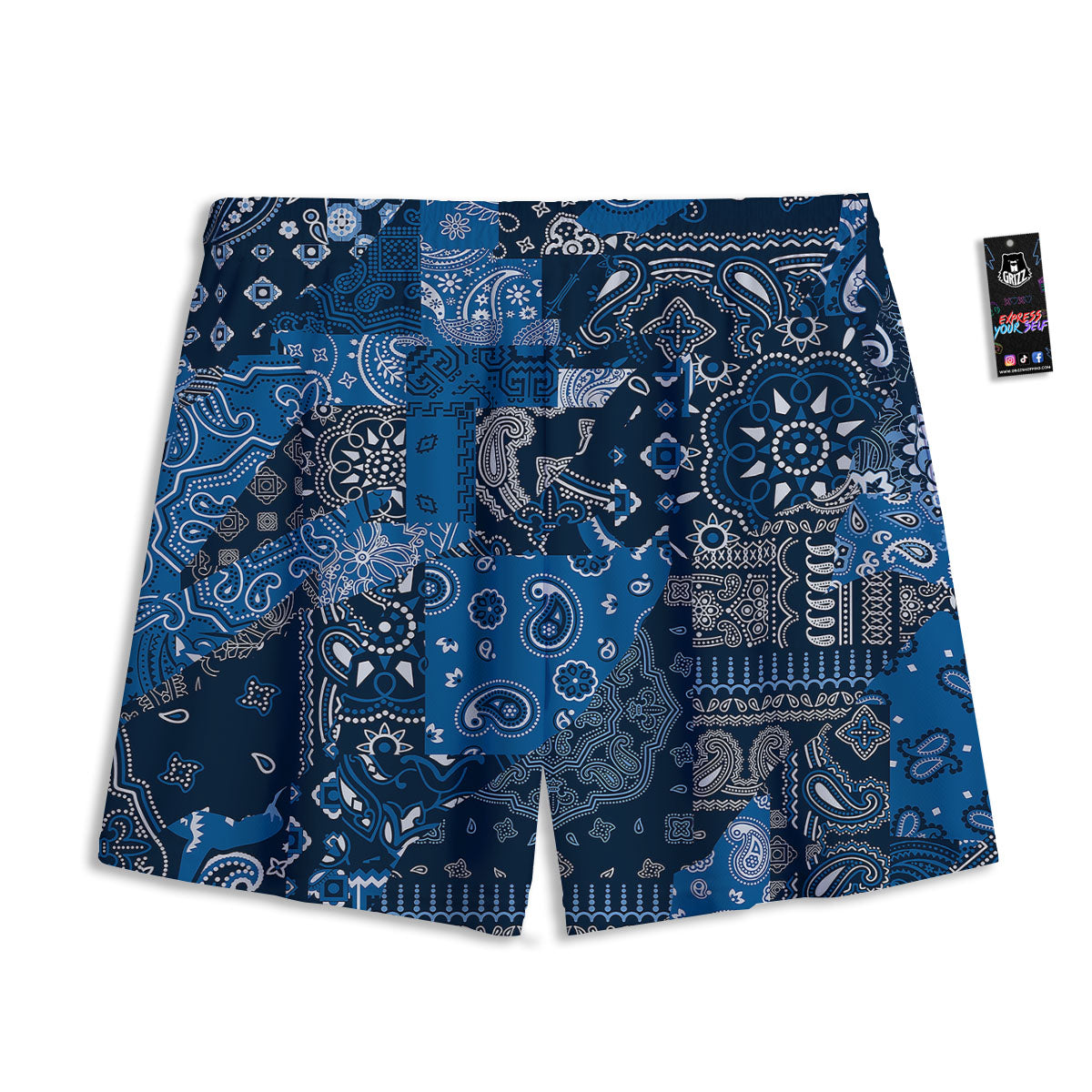 Bell Cute Christmas Print Pattern Mesh Shorts