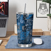 Bandana Blue Paisley Print Pattern Tumbler-grizzshop