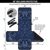 Bandana Blue Paisley Print Recliner Protector-grizzshop