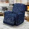 Bandana Blue Paisley Print Recliner Slipcover-grizzshop