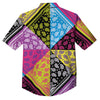 Bandana Paisley Colorful Square Print Button Up Shirt-grizzshop