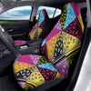 Bandana Paisley Colorful Square Print Car Seat Covers-grizzshop