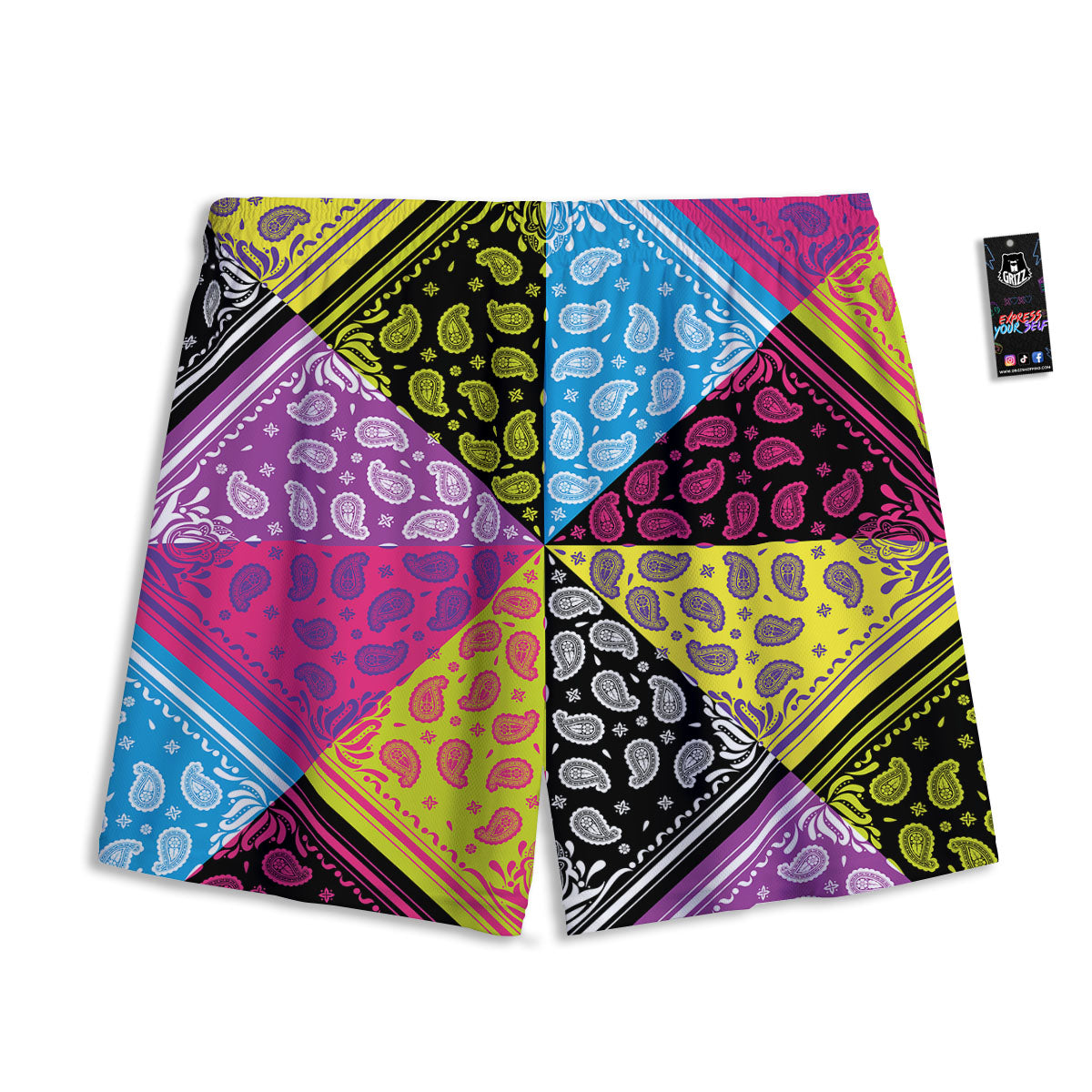 Cabbage Fresh Leaf Print Mesh Shorts