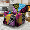 Bandana Paisley Colorful Square Print Recliner Slipcover-grizzshop