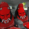 Bandana Red Hannya Demon Print Car Seat Covers-grizzshop