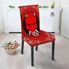 Bandana Red Hannya Demon Print Dining Chair Slipcover-grizzshop