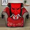 Bandana Red Hannya Demon Print Recliner Protector-grizzshop