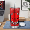 Bandana Red Hannya Demon Print Tumbler-grizzshop