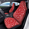 Bandana Red Paisley Print Car Seat Covers-grizzshop