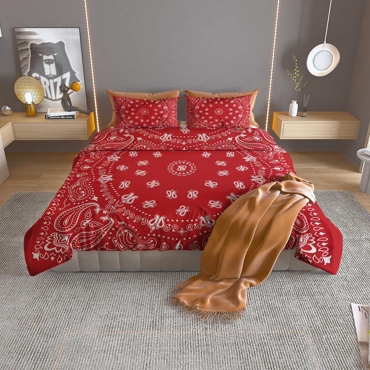 Banana Geometric Yellow Print Pattern Duvet Cover Bedding Set