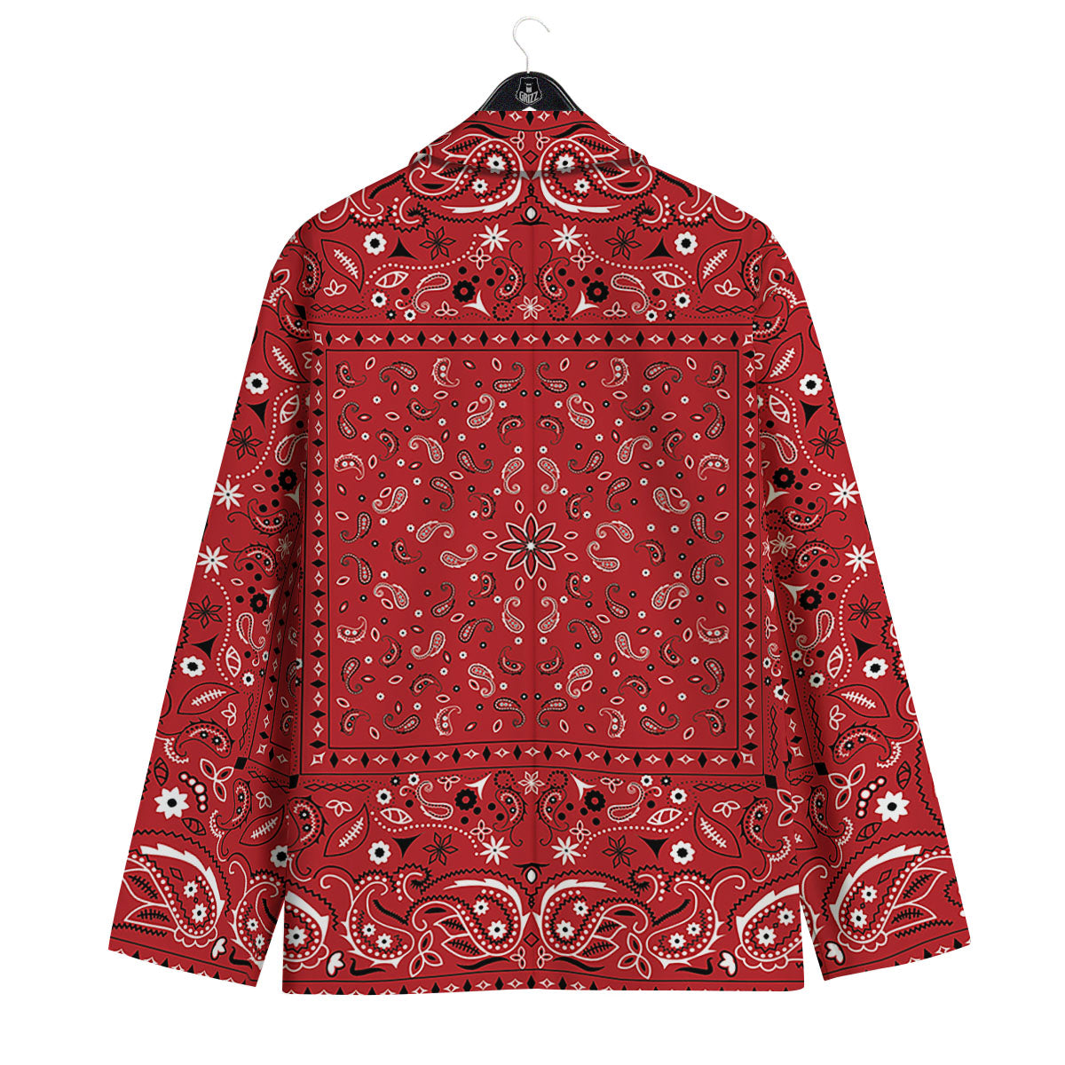 Bandana Red Paisley Print Pattern Men's Sport Coat-grizzshop
