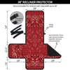 Bandana Red Paisley Print Pattern Recliner Protector-grizzshop