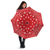 Bandana Red Paisley Print Umbrella-grizzshop