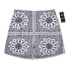 Bandana White And Black Paisley Print Pattern Men's Running Shorts-grizzshop