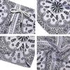 Bandana White And Black Paisley Print Pattern Men's Running Shorts-grizzshop