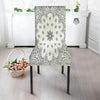 Bandana White And Black Print Dining Chair Slipcover-grizzshop