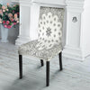 Bandana White And Black Print Dining Chair Slipcover-grizzshop