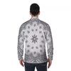 Bandana White And Black Print Men's Long Sleeve Shirts-grizzshop