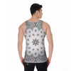 Bandana White And Black Print Men's Tank Top-grizzshop