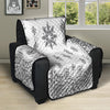 Bandana White And Black Print Recliner Protector-grizzshop