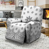 Bandana White And Black Print Recliner Slipcover-grizzshop