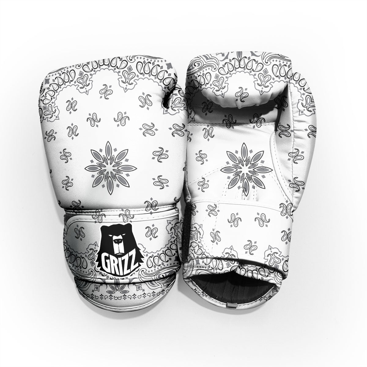 Bandana White And Black Print Pro Boxing Glove